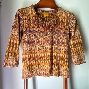 Ruby Rd.‎ Small Knit Top with Fringe